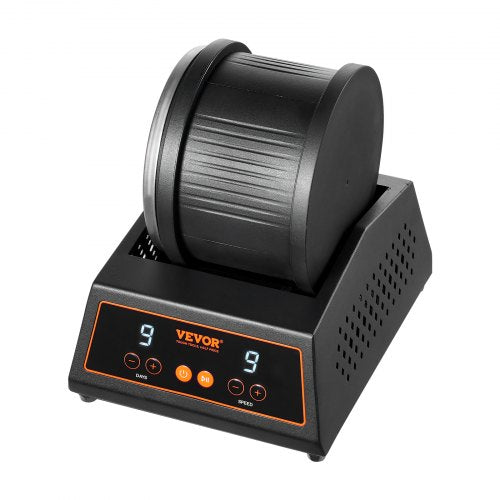 Rock Tumbler Machine 4 lbs Rock Polishing Kit 9 Speed 9-Day Timer Steel