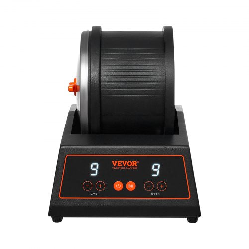 Rock Tumbler Machine 4 lbs Rock Polishing Kit 9 Speed 9-Day Timer Steel